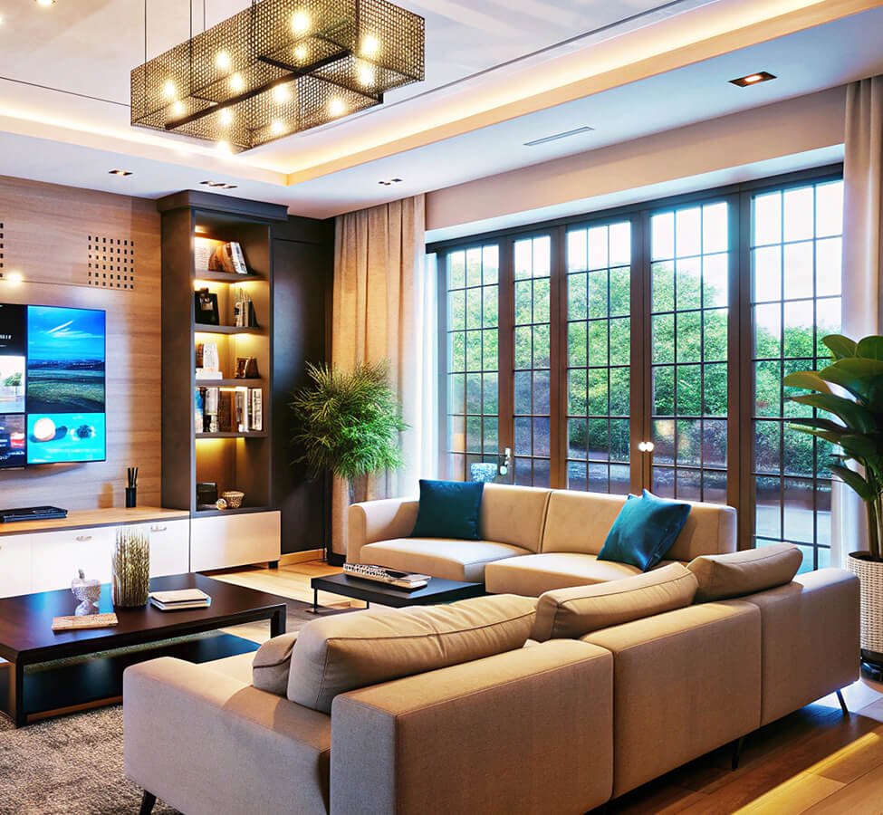 Elegant master hall interior